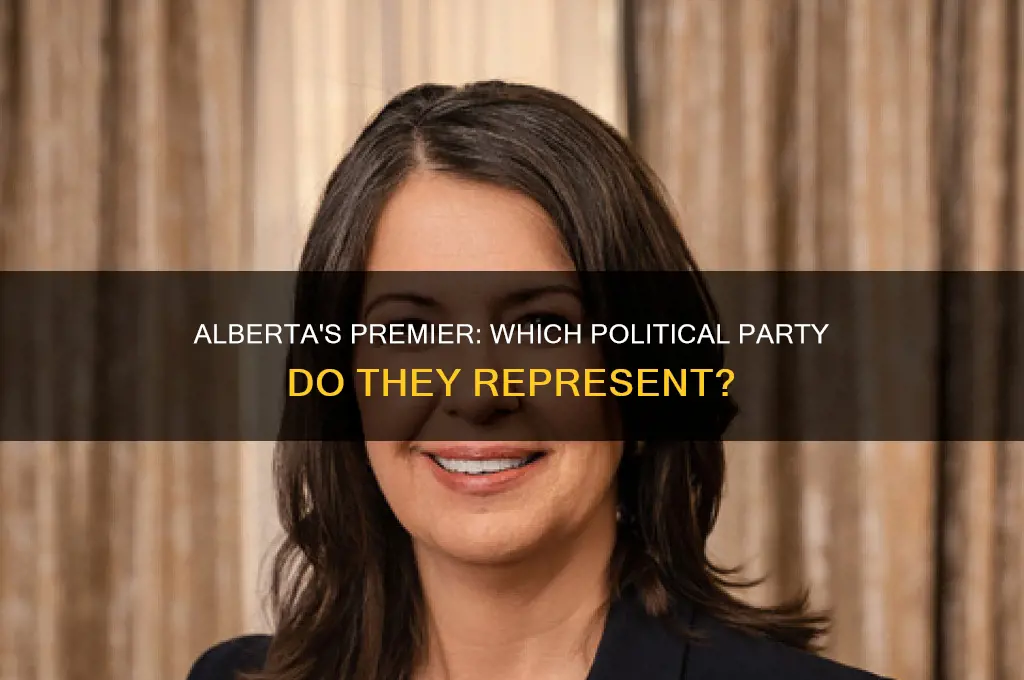 what political party does the premier of alberta represent
