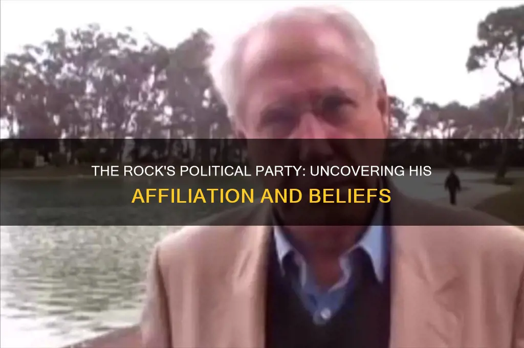 what political party does the rock belong to