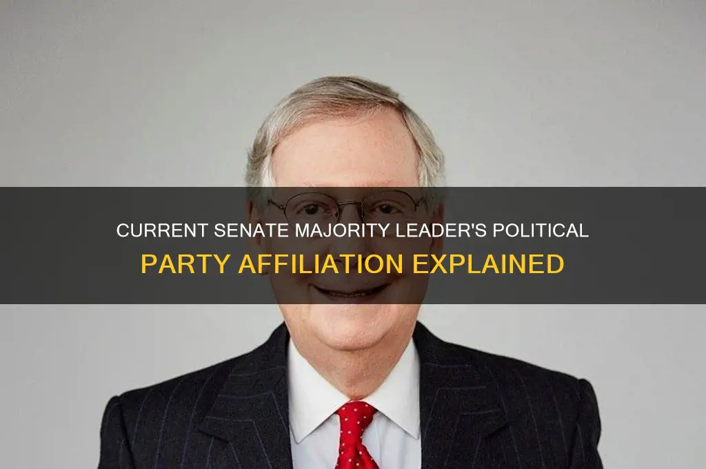 what political party does the senate majority leader currently represent