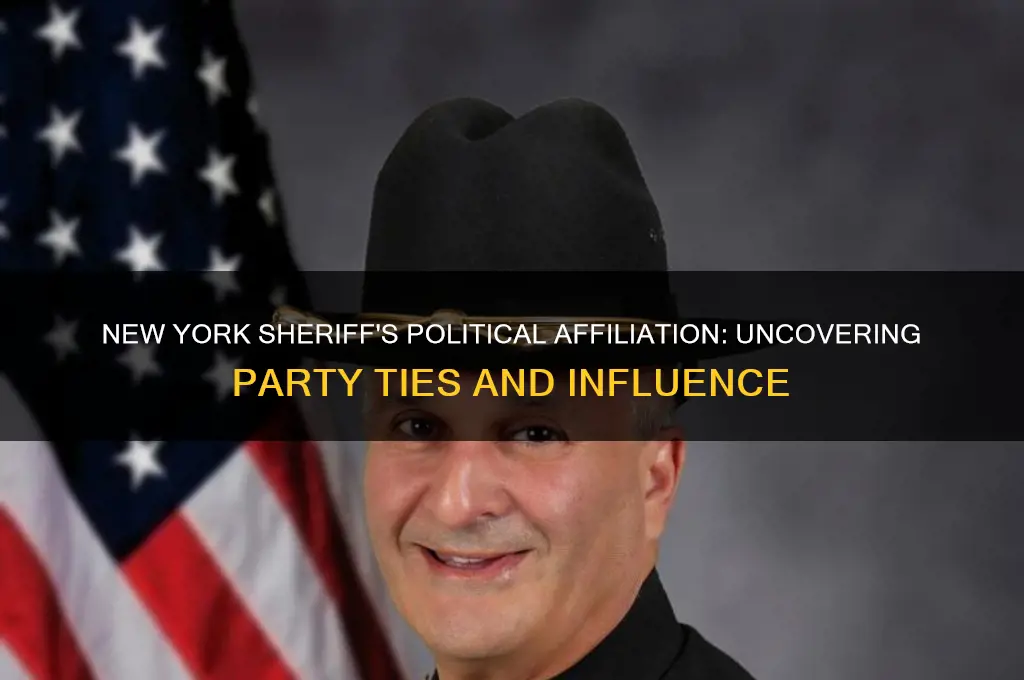 what political party does the sherriff of new york
