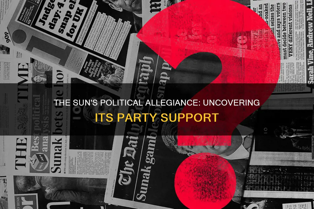 what political party does the sun newspaper support