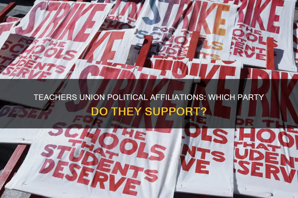 what political party does the teachers union support