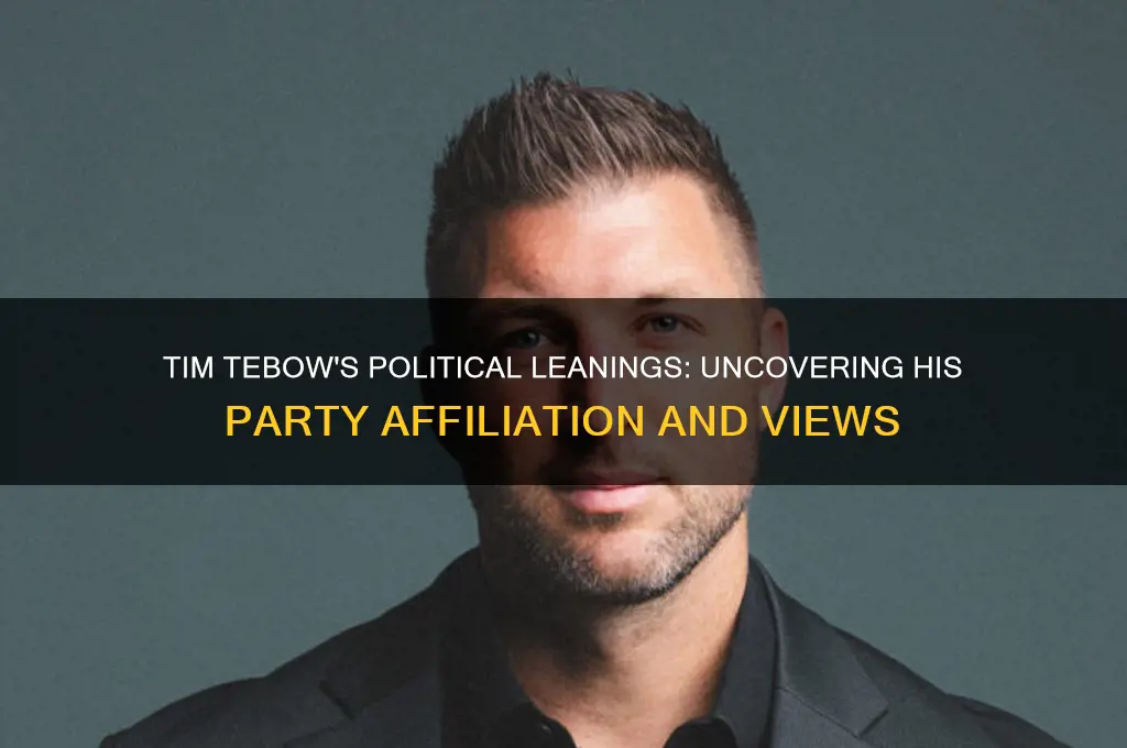what political party does tim tebow support