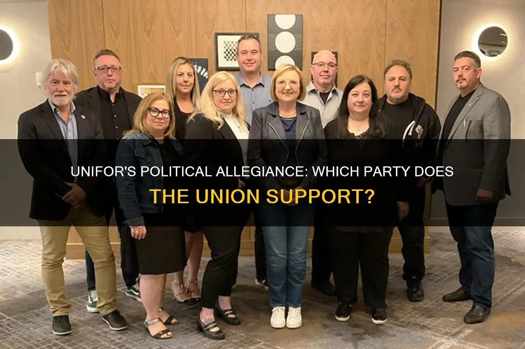 what political party does unifor support
