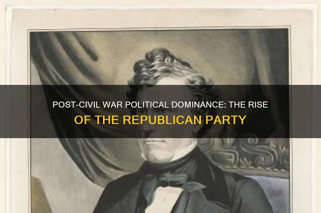 what political party dominated after the civil war