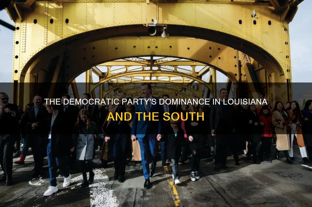 what political party dominated louisiana and most of the south