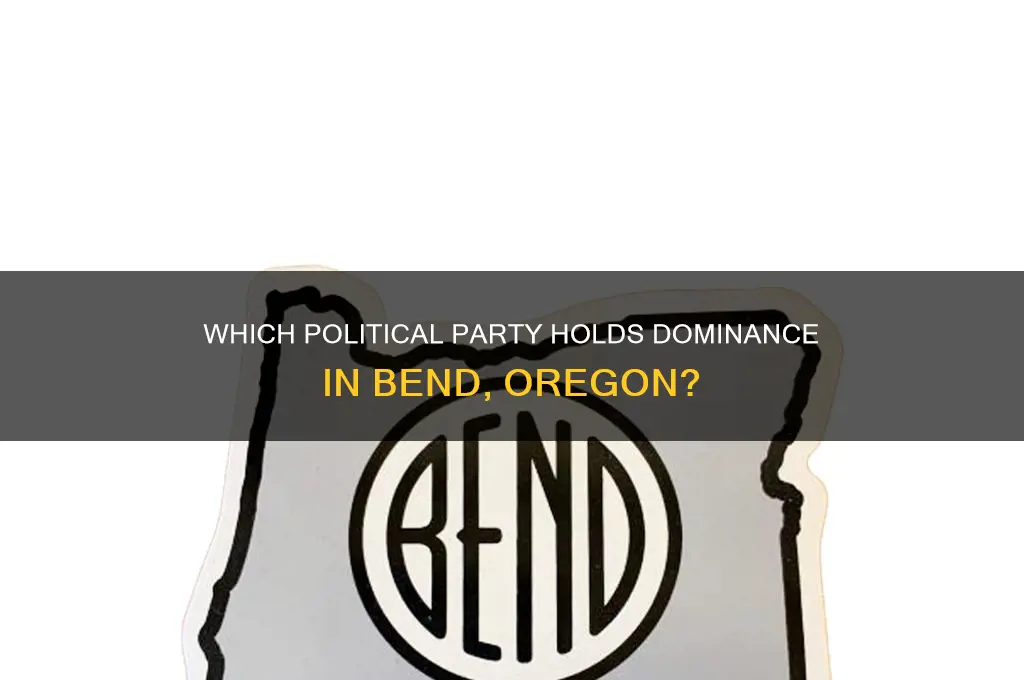 what political party dominates bend or