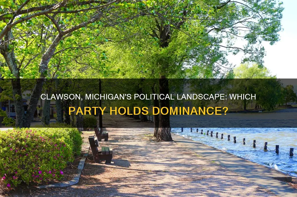 what political party dominates clawson michigan