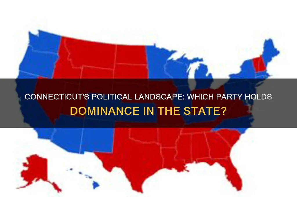 what political party dominates conneticut