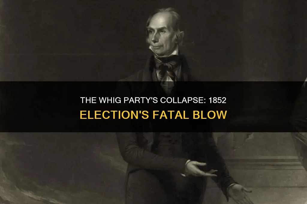 what political party ended after 1852 election