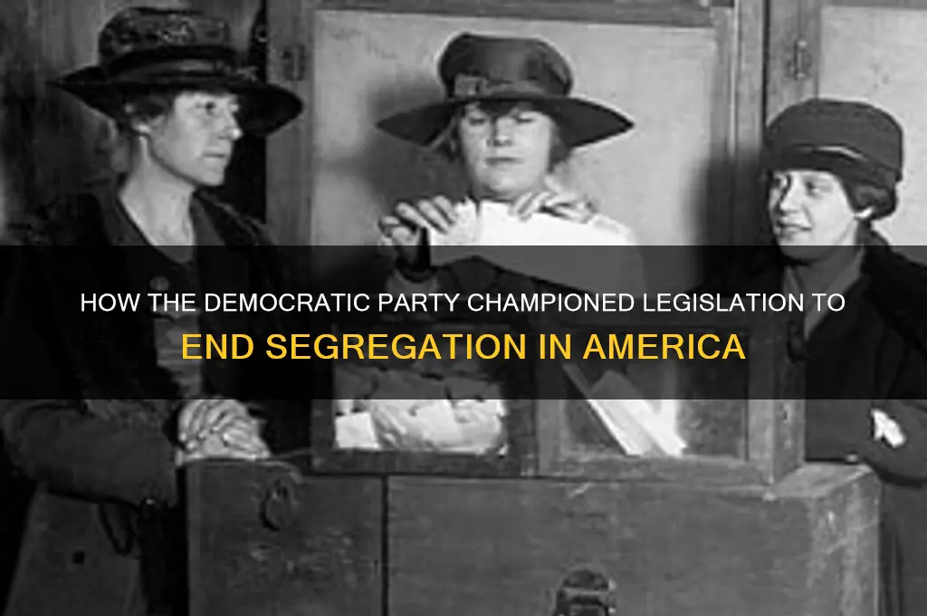 what political party ended segregation