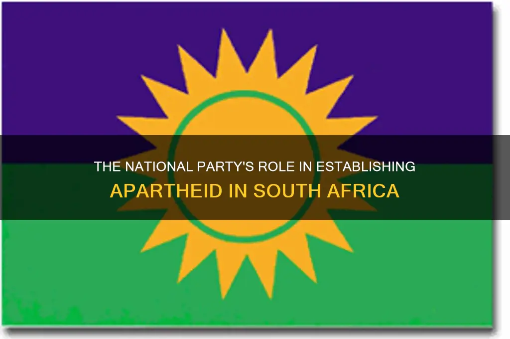 what political party established apartheid