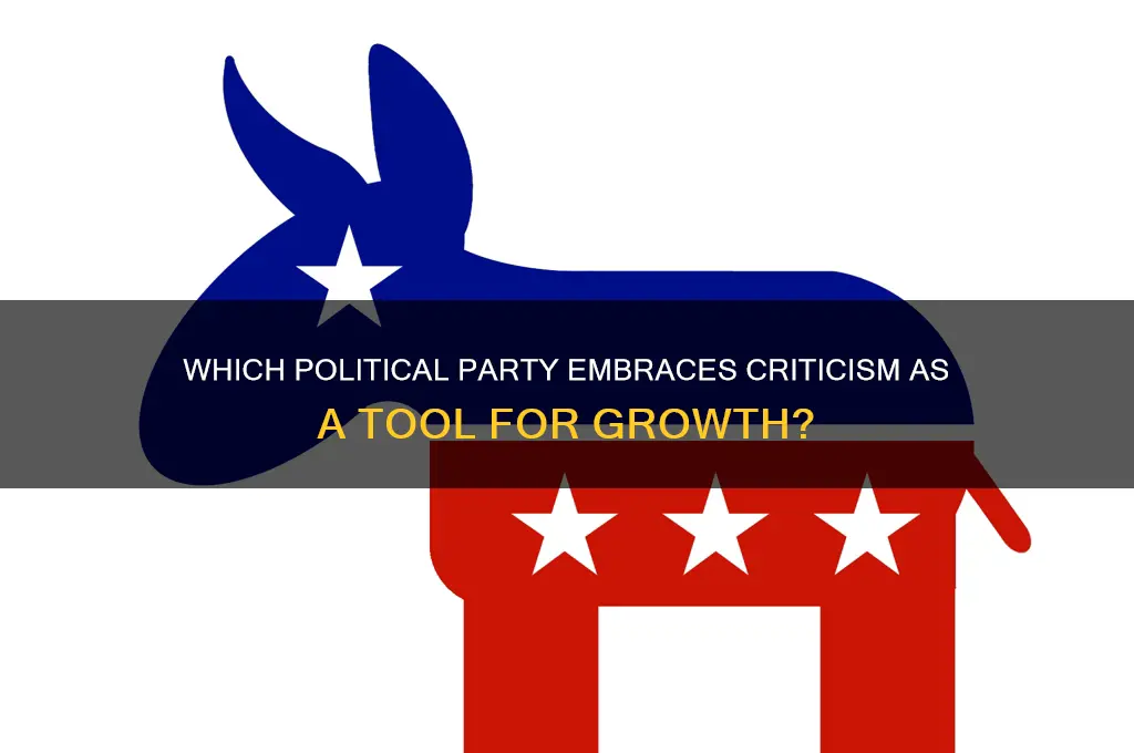 what political party favors critisicm