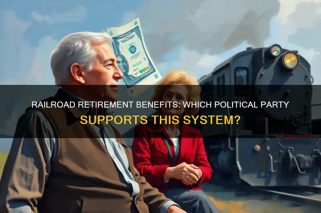 what political party favors railroad retirement