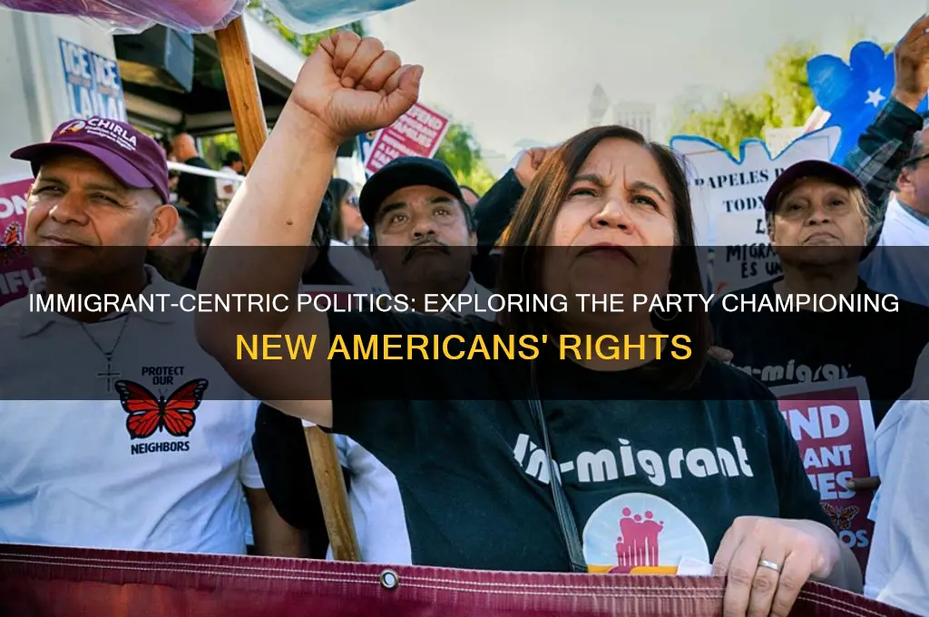 what political party focused on immigrants