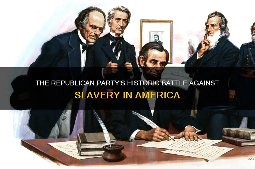 what political party fought slavery