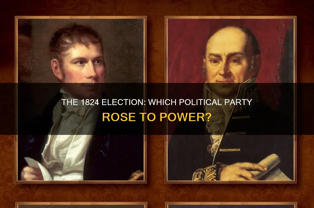 what political party gained power in the 1824 election