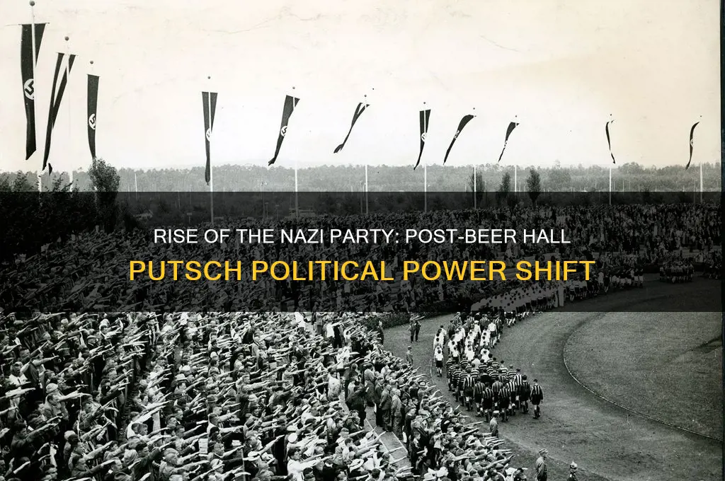 what political party grew powerful after the beer hall putsch
