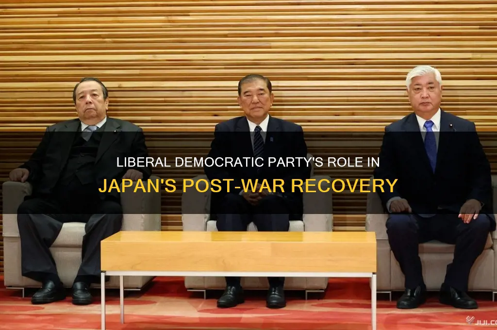 what political party guided japan during the post war recovery