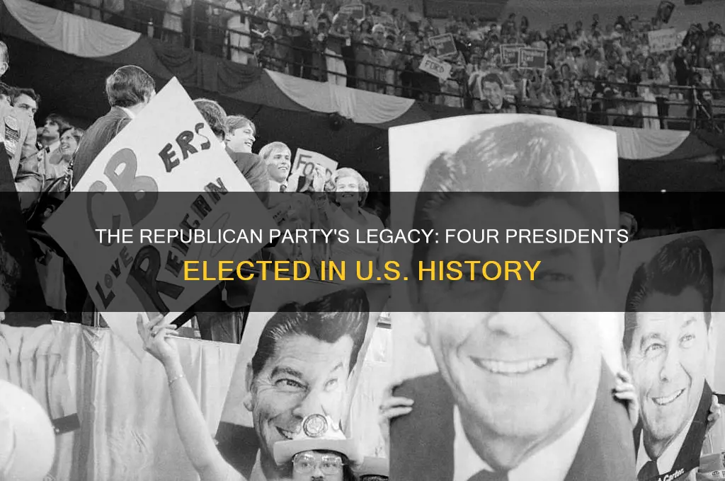 what political party had 4 presidents elected