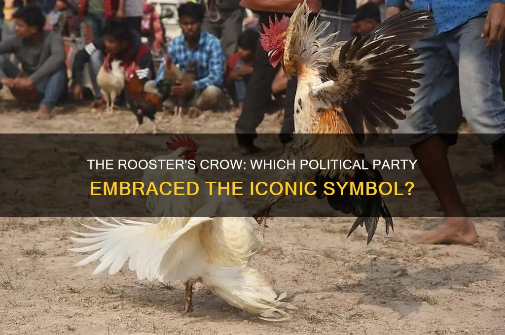 what political party had a rooster