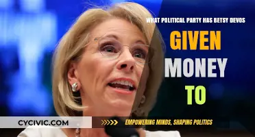 Betsy DeVos' Political Donations: Which Party Received Her Funding?