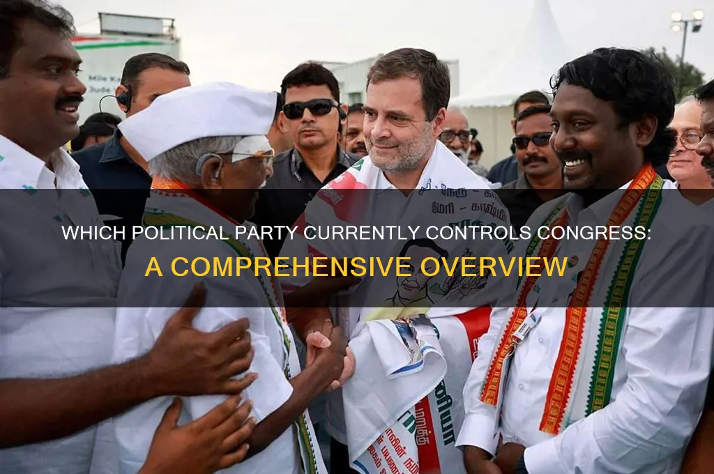 what political party has control of congress