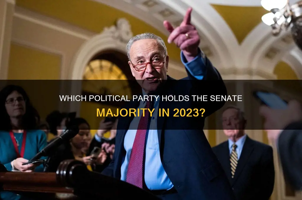 what political party has majority in senate