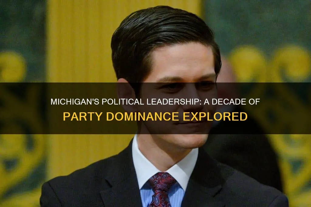 what political party has run michigan for last 10 years