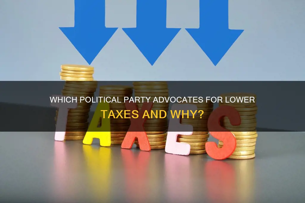 what political party hates taxes