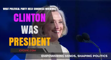 Clinton's Presidency: Which Political Party Controlled Congress During His Tenure?
