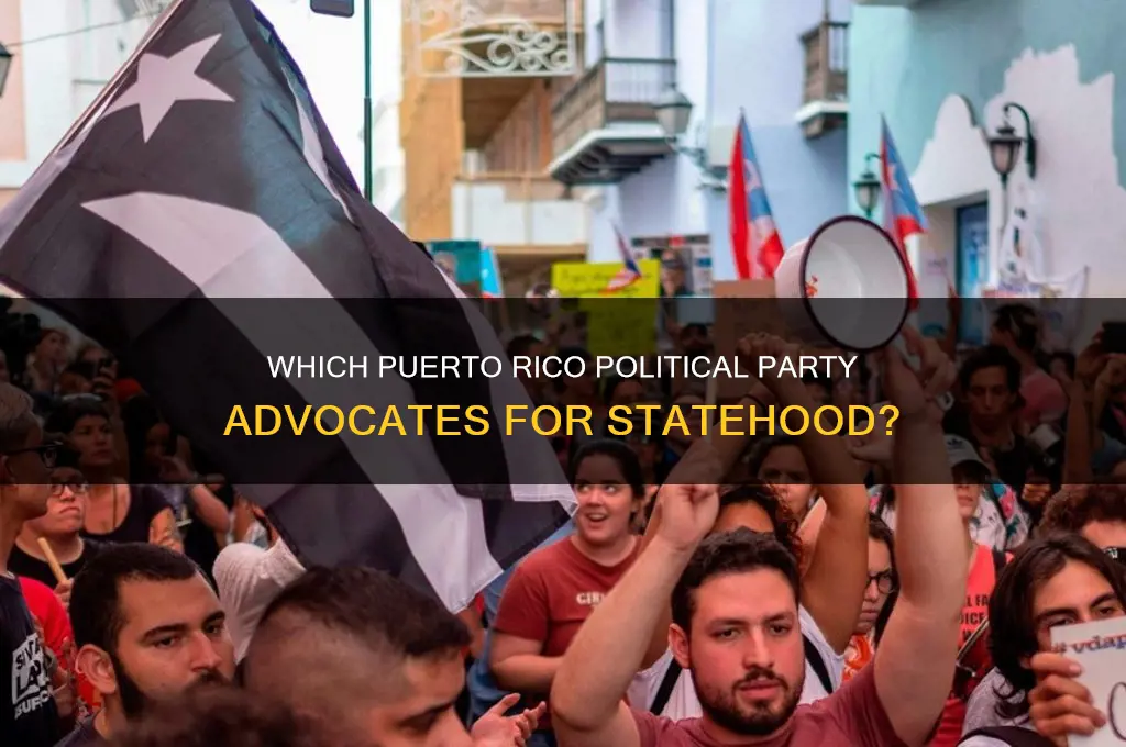 what political party in puerto rico supports statehood