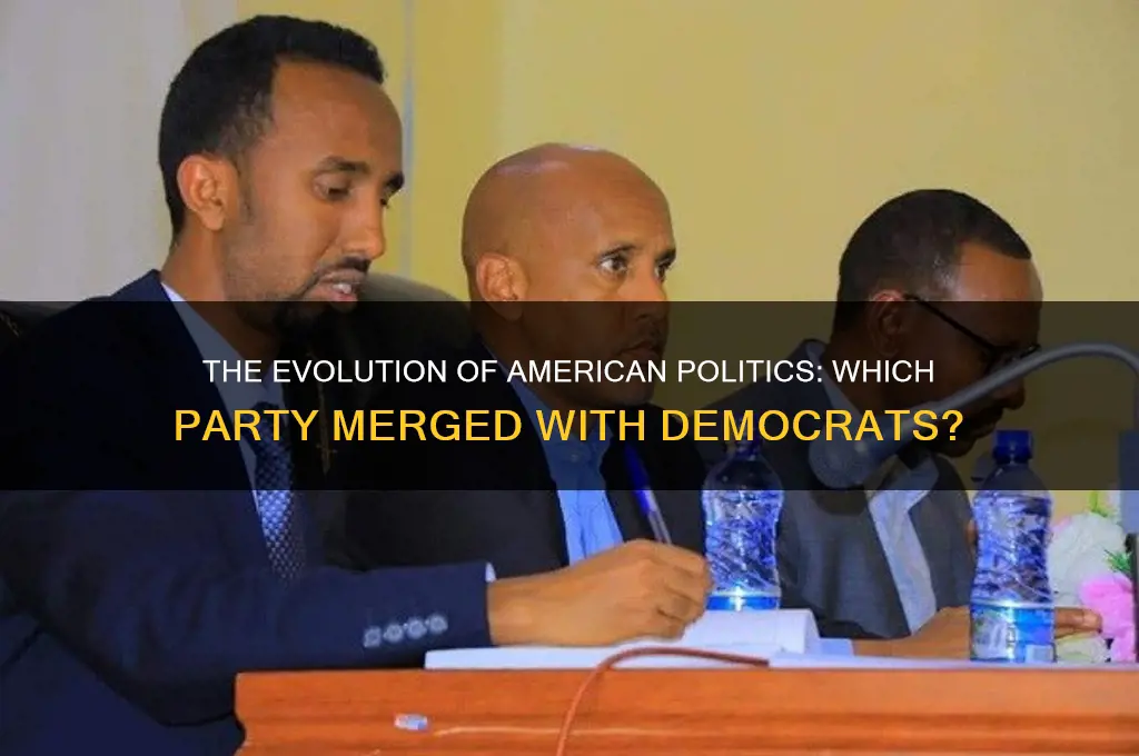 what political party integrated into democrats