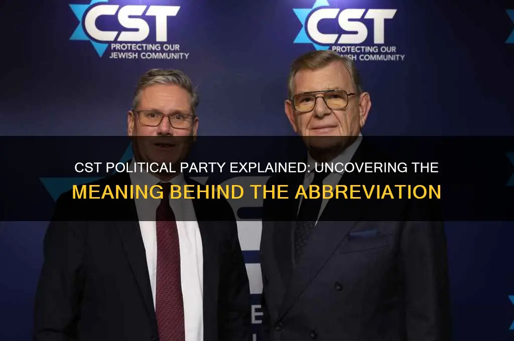 what political party is abbreviated cst