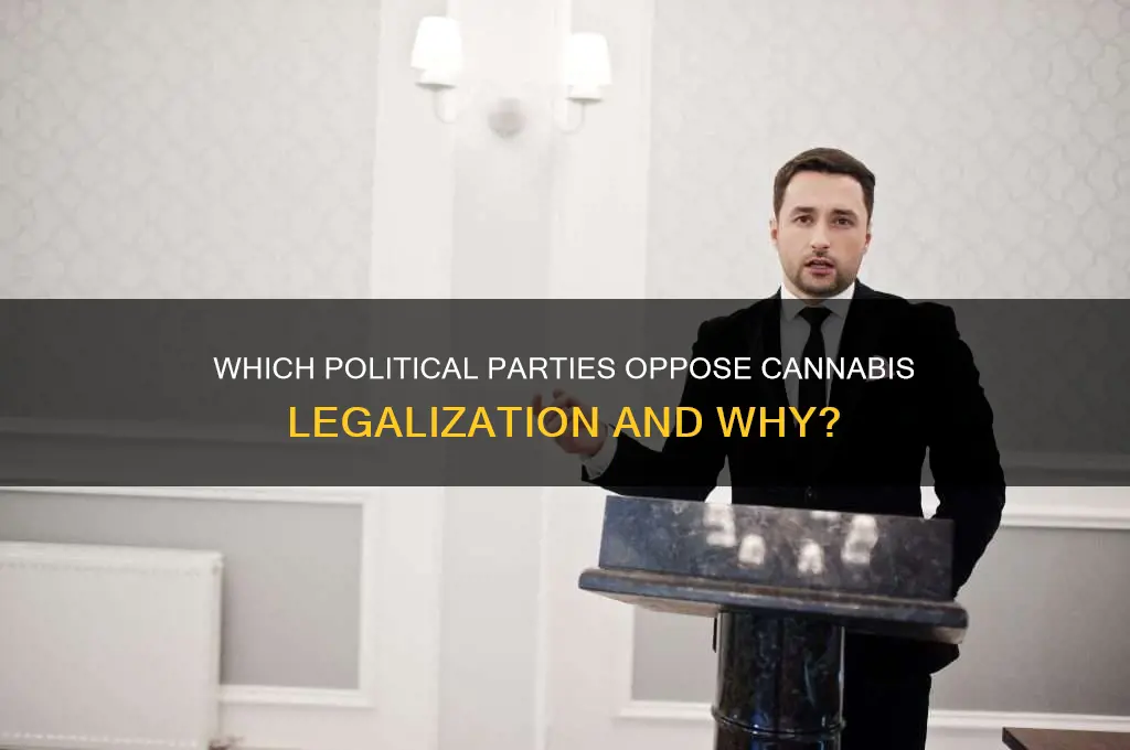 what political party is against weed