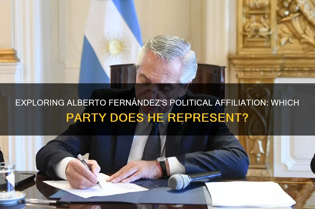 what political party is alberto fernández