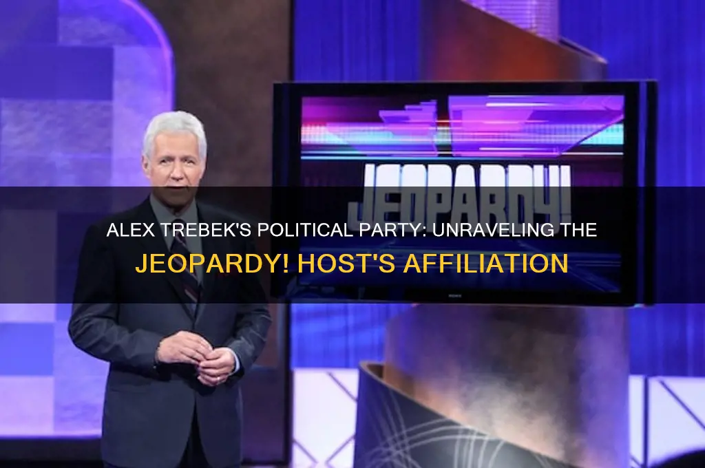 what political party is alex trebek