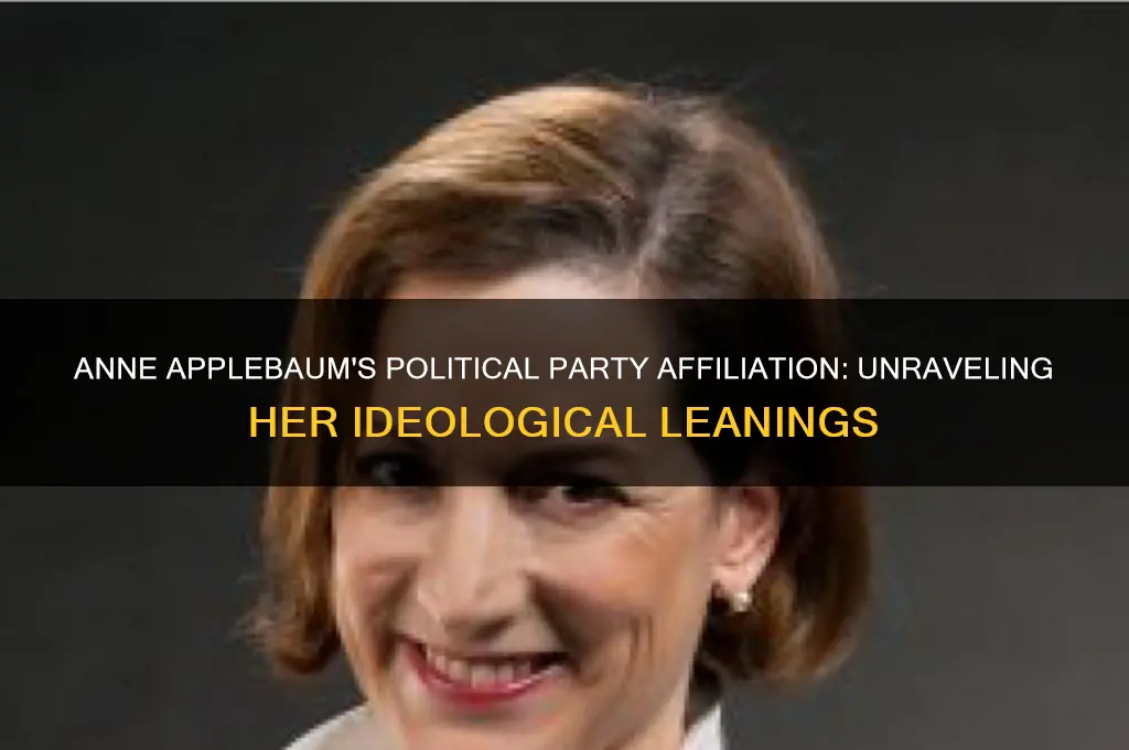 what political party is anne applebaum on