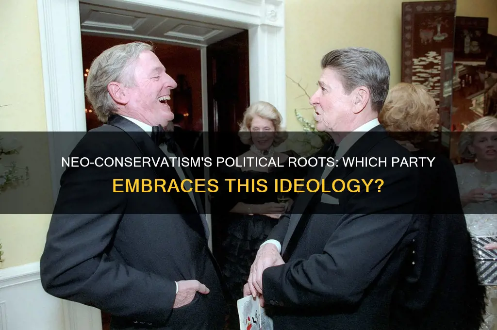 what political party is associated with neo conservatism