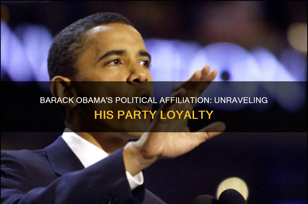 what political party is barack obama affiliated with