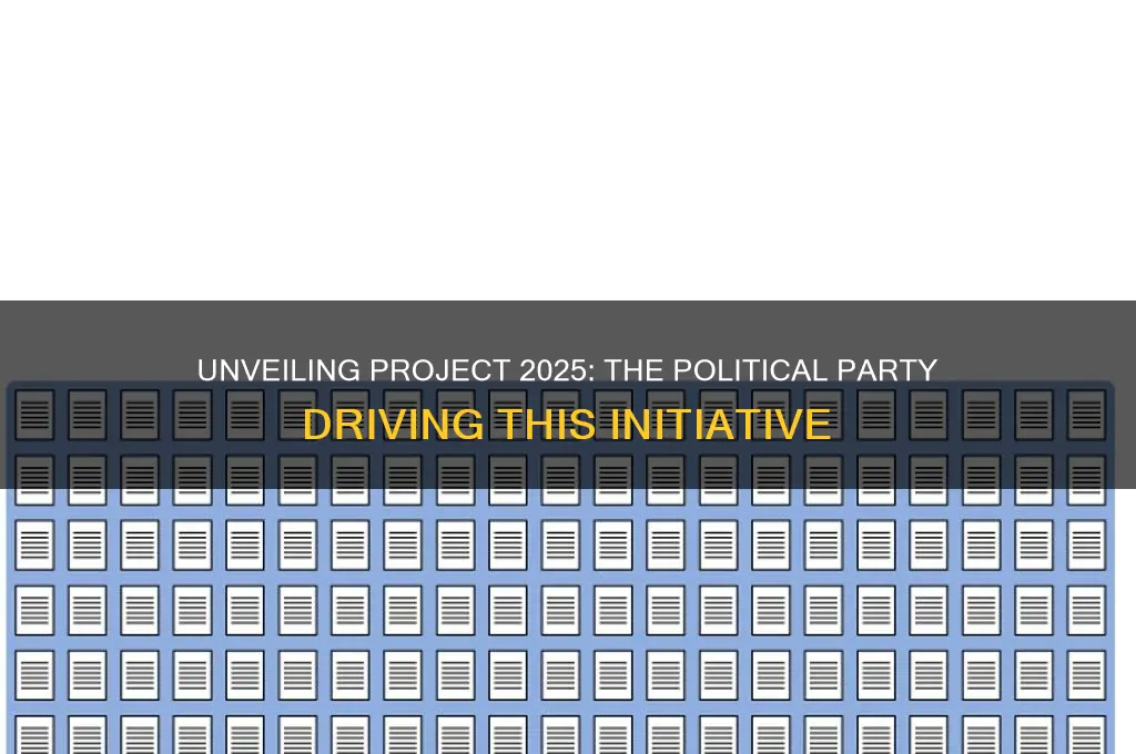 what political party is behind project 2025