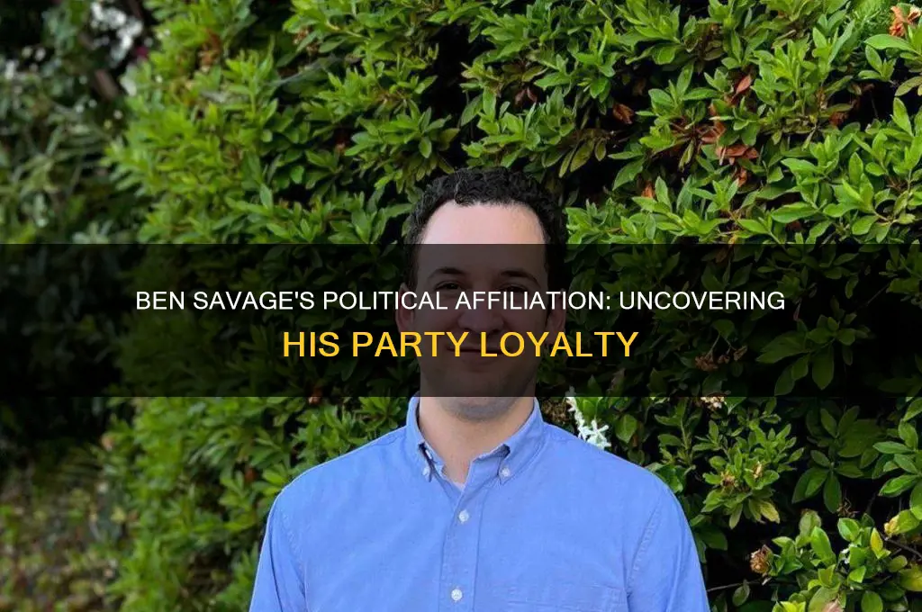 what political party is ben savage