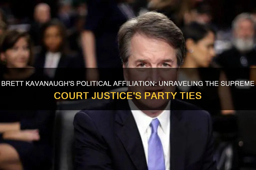 what political party is brett kavanaugh