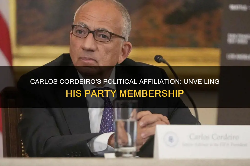 what political party is carlos cordeiro a member of