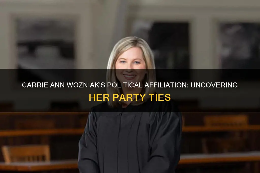 what political party is carrie ann wozniak