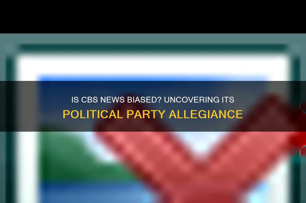 what political party is cbs news