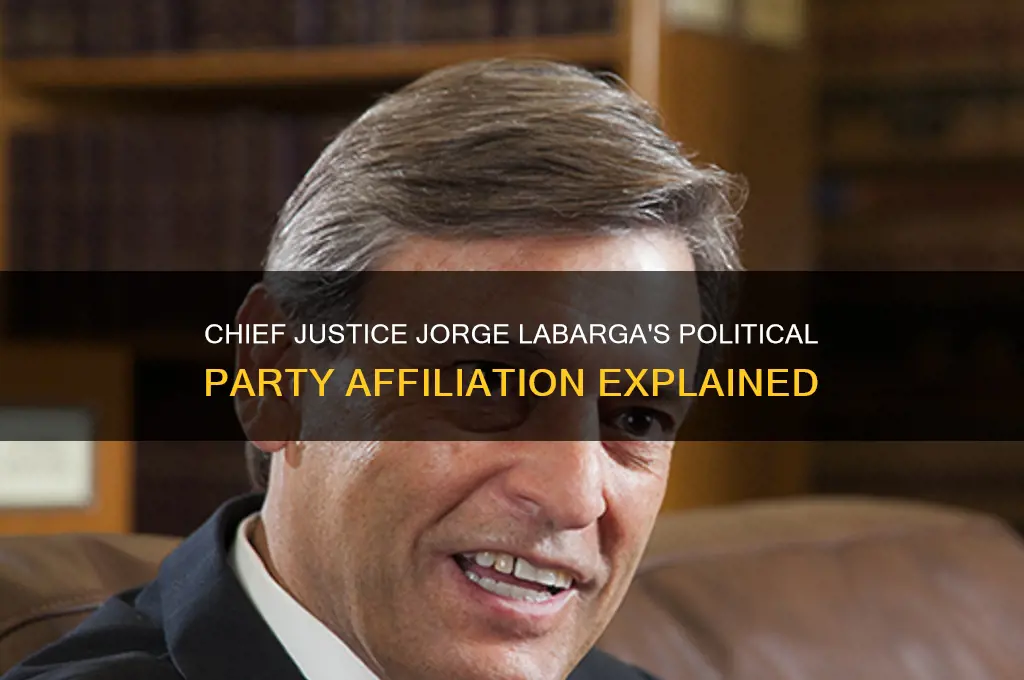 what political party is chief justice jorge labarga