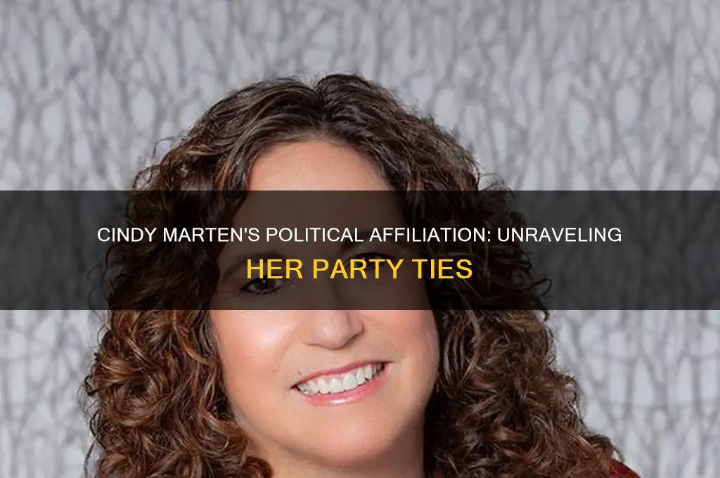 what political party is cindy marten