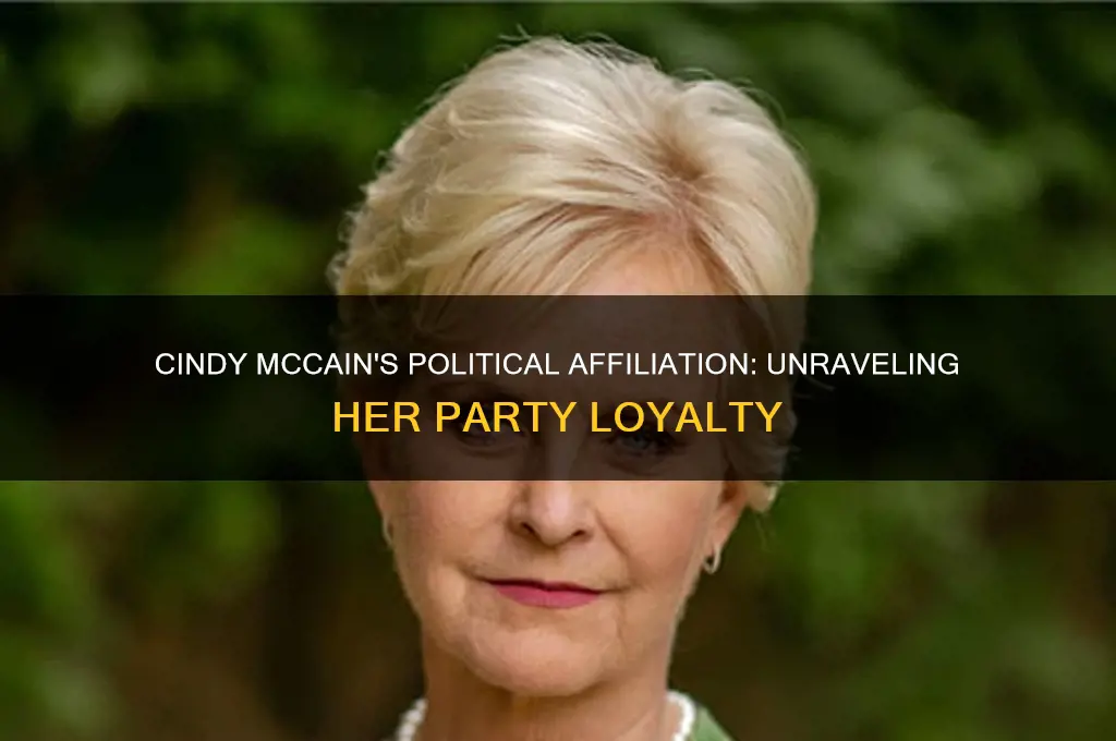 what political party is cindy mccain