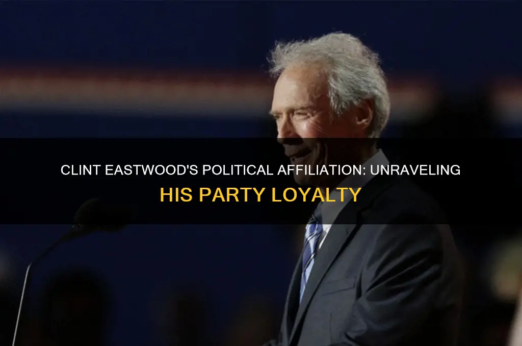 what political party is clint eastwood